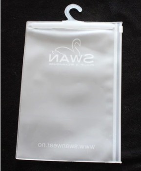 Al por mayor personalizado alto-Final mate se puede personalizar el gancho del patrón de embalaje de bolsas selladas de Cloruro de polivinilo
