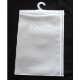 En gros personnalisé haut-Fin mat peut être personnalisé modèle crochet emballage sacs scellés en Pvc