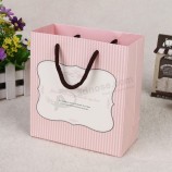 Saco de presente de papel promocional /Saco de roupa de vestuário com alça