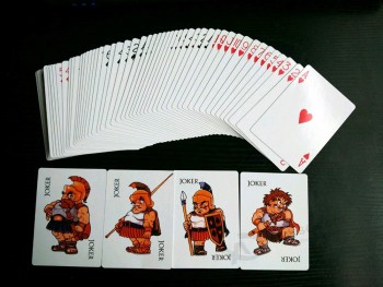 도매 말레이지아 카지노 888 라이더 종이 포커 카드(4 JOKERS)