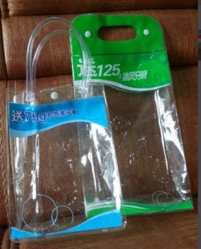 VFima por atacado personalizado de alta-Final transparente pode ser personalizado sacos de embalagem em PVC