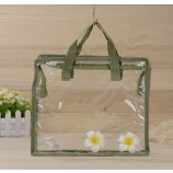 Wholesale customized high-end Transparent PVC Senw Portable Zipper Bag