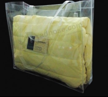 Wholesale customized high-end PVC Transparent Packaging Quilts Bags