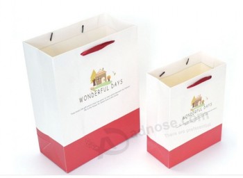 Custom Reusable Logo Print Gift Paper Shopping Bag