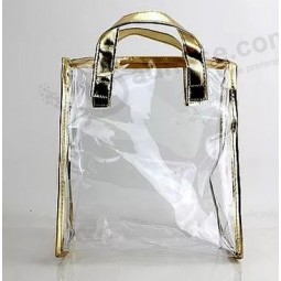 En gros personnalisé haut-Fin sac à main en Pvc imperméable transparent simple et pratique