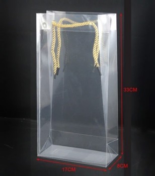 Wholesale customized high-end Rectangular Matte Transparent PVC Bag