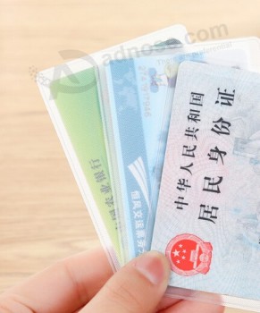 Al por mayor personalizado alto-Juegos de tarjetas de identificación final de tarjetas bolsas de plástico atascadas de Cloruro de polivinilo