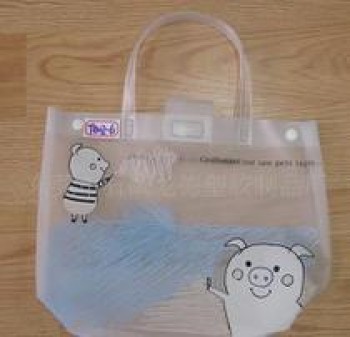 All'ingrosso su misura alta-Fine può essere personalizzato borsetta in Pvc trasparente satinato