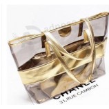 Wholesale customized high-end Stylish Transparent Waterproof Tote Bag