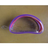 도매 높은 맞춤-끝 Pvc 투명 지퍼 반원형 부드러운 뼈 가방