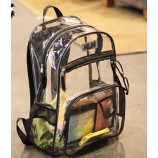 Wholesale customized high-end 2017 Fashionable Waterproof Transparent Backpack