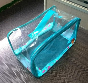 Wholesale customized high-end Print PVC Beauty Travel Cosmetic Toiletries Case Handbags