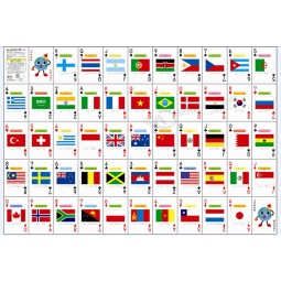 National Flag Poker Playing Cards/Customized Playing Cards with high quality