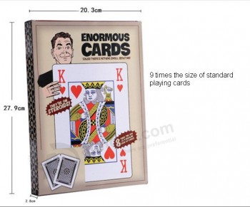 Cartas de jogar papel gigantes (203*279Milímetros)