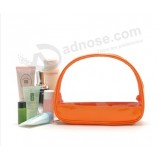 Wholesale customized high-end Orange Oval Waterproof PVC Skin Care Package