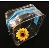 Wholesale customized high-end Transparent Food Packaging PVC Printed Plastic Zipper Bags