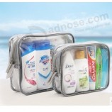 Wholesale customized high-end Small Transparent Waterproof Travel Kit Zipper Bag