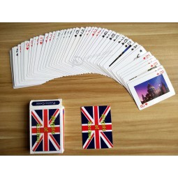 Cartes à jouer de poker en papier promotionnelles personnalisées bon marché