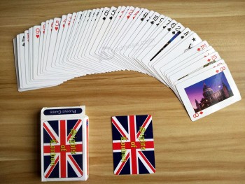 Goedkope promotionele papieren pokerspeelkaarten op maat