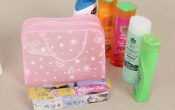Wholesale Customized high-end Pink Translucent Waterproof Shampoo Package