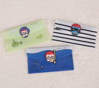 Wholesale Customized high-end Student Cartoon out PVC Glasses Bags