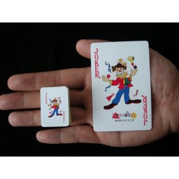 Mini cartões de jogo de papel/Atacado mini poker jogando cartas para crianças