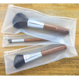 Wholesale customized higjh-end PVC Zipper Brush Package Cosmetic Brush Storage Bag