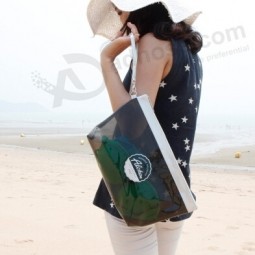 GroßHand.el anGepaSSt hiGjh-Ende Große Kapazität Schwarz tranSparent PVC ReiSetaSche