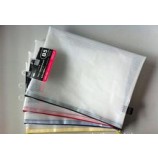 定制高-结束小绿色耐用网格PVC文件袋