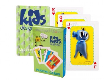 Großhandel American maßgeschneiderte Papier Poker Spielkarten für Kinder