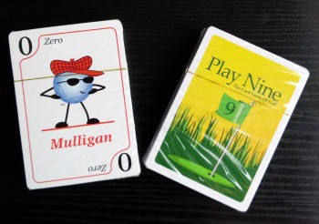 Paper Poker Playing Cards of Play Nine Golf Customized