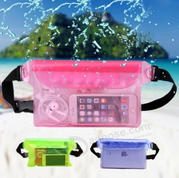 Customized high-end PVC Swimming Sealed Mobile Phone Waterproof Bag Diving Pockets
