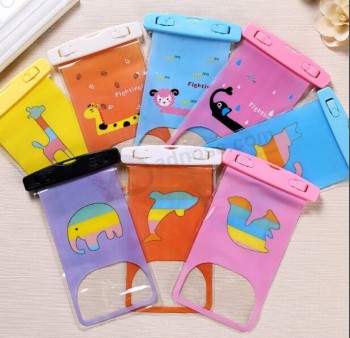 Customized high-end Cute Cartoon PVC Phone Waterproof Bags