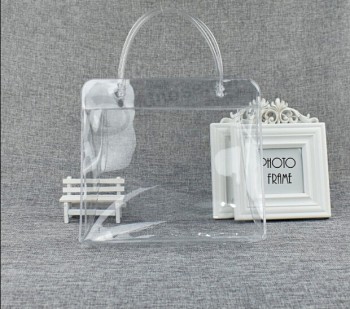 Customized high-end Hot Pressing PVC Transparent Plastic Advertising Cosmetic Bag Customization