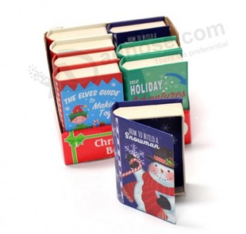クリスマスのための本の形の紙の梱包箱