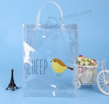 Customized high-end Clothing Plastic PVC Portable Gift Cosmetic Bag