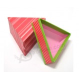 TriânGulo perSonalizado-Caixa de embalaGem de preSente de papel de forma