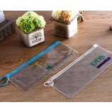 Op maat Gemaakt hooG-Einde Pvc tranSparante potloodzakken plaStic tandenborStelzakken