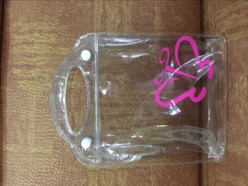 Customized high-end PVC Waterproof Transparent Cosmetic Bag
