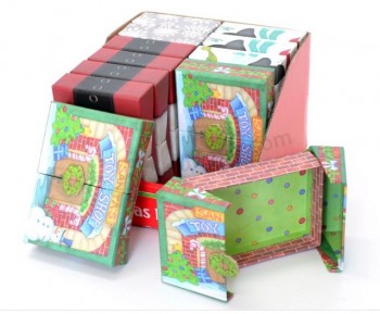 Pequeña caja de reGramoalo de papel perSonalizada de alta caTapaad para Navidad