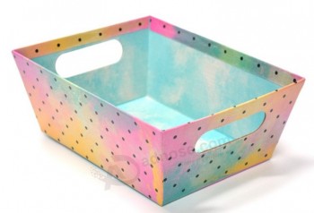 Caja de almacenamiento de papel colorido con manGramoo