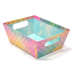 Colorful Paper Storage Box with Handle with high quality