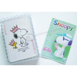 All'ingrosso design snoopy personalizzato carte da poker di carta per la promozione