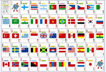 игральные карты с национальным флагом/индивидуальные игровые карты