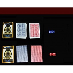 100% 赌场的PVC扑克牌/塑料扑克牌