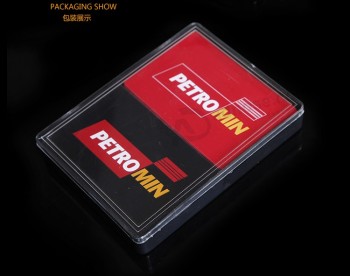 PetrominダブルパックPvcトランプカード/プラスチックポーカートランプ