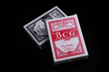 100% Nieuwe Pvc-pokerSpeelkaarten/BCG plaStic Speelkaarten