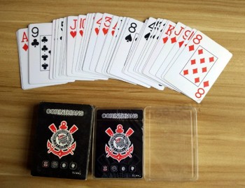 100% New PVC Plastic Playing Cards for Brazil Footbal Club Corinthians with high quality