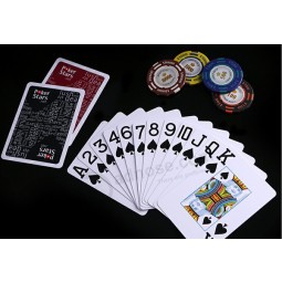 포커 스타 100 % 플라스틱 Pvc 포커 카드 놀이