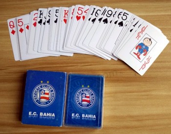 巴西足球设计塑料PVC扑克牌